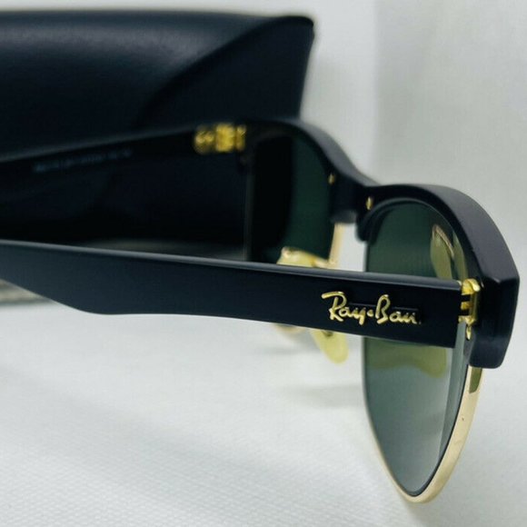 New RAY BAN Sunglasses CLUBMASTER OVERSIZED RB 4175 877 Matte Black Frame - Picture 5 of 5
